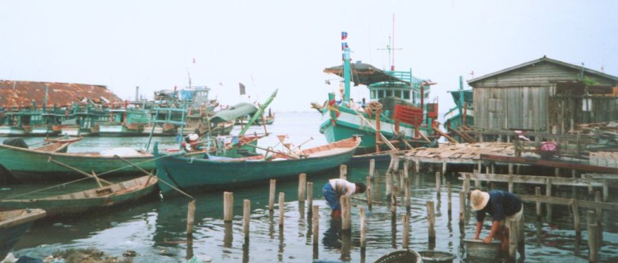 Fishing Port in Sihanoukville in Southern Cambodia