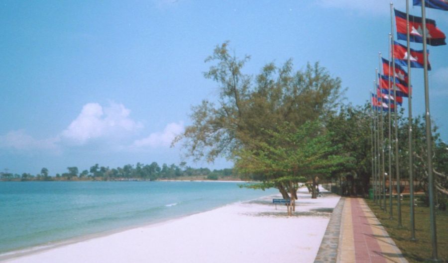 Sokha Beach at Sihanoukville in Southern Cambodia