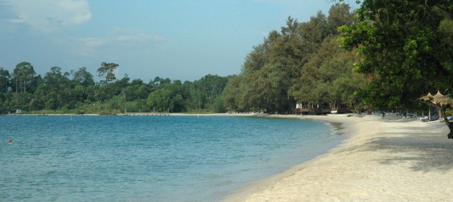 Sokha Beach at Sihanoukville in Southern Cambodia