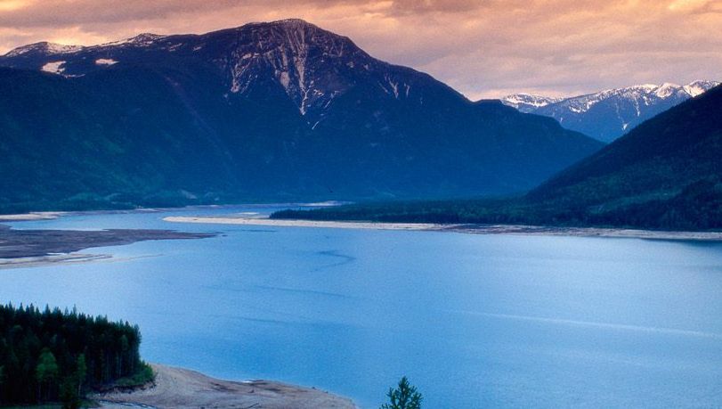 Canadian Rockies - Upper Arrow Lake in British Columbia