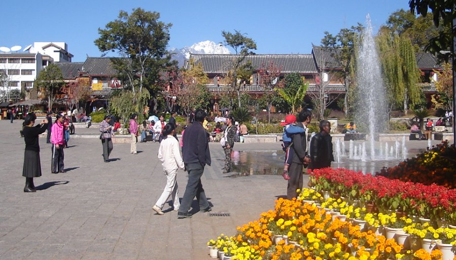 The Square in Lijiang Old City