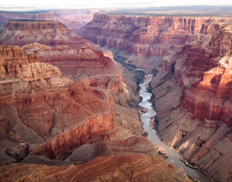Colorado River in Valley Floor of the Grand Canyon