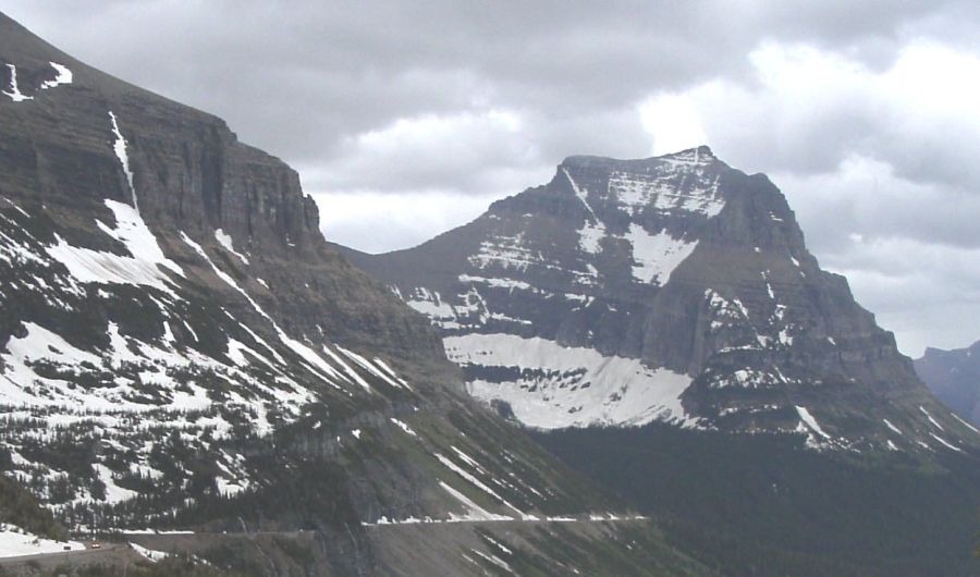 Logan Pass in Glacier National Park in Montana, USA