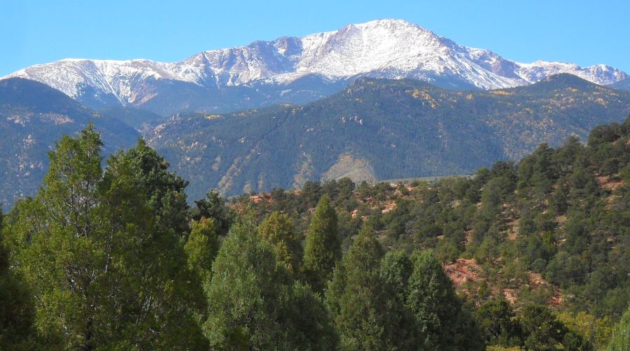 Pikes Peak in the Colorado Rocky Mountains