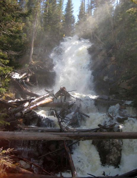 Fern Falls in the Colorado Rocky Mountain NP