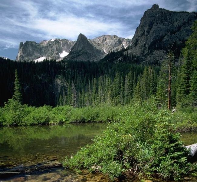 Fern Lake in the Colorado Rocky Mountain NP