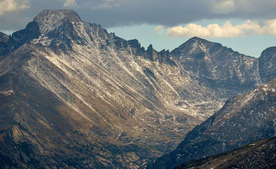 Longs Peak in the Colorado Rockies from Trail Ridge in Rocky Mountain National Park