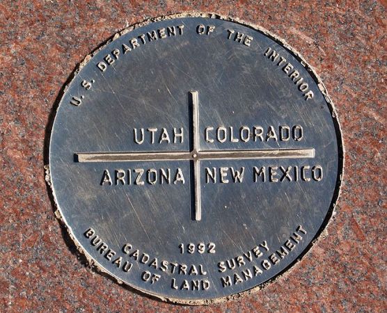 Plaque at the Four Corners