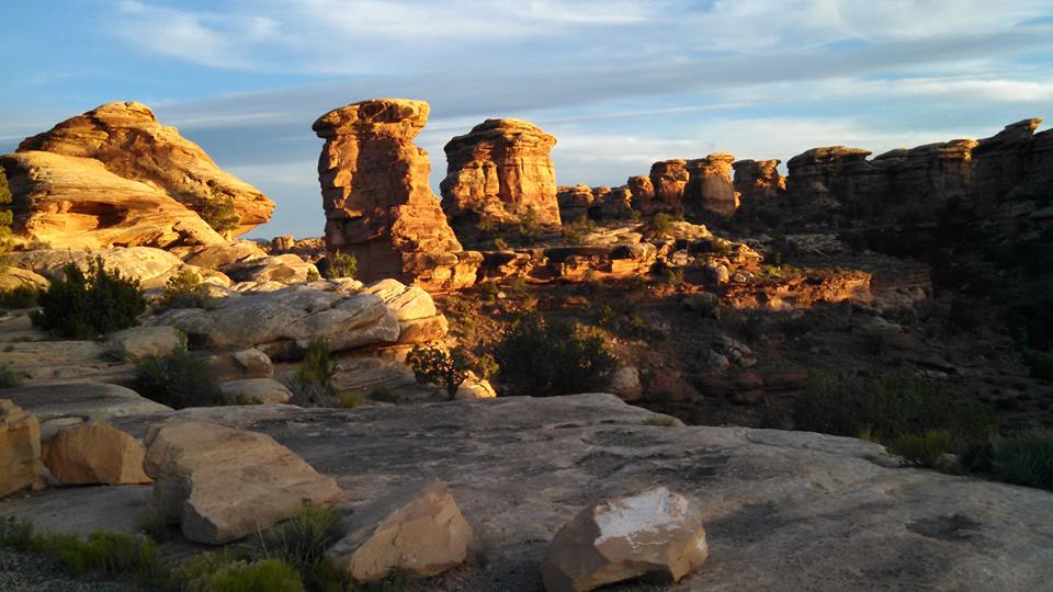 Needles District of Canyonlands National Park - trail from Elephant Hill to Chesler Park