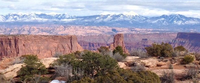 La Sal Mountains from Canyonlands NP