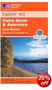 Cairn Gorm & Ben Macdhui - OS Explorer Map