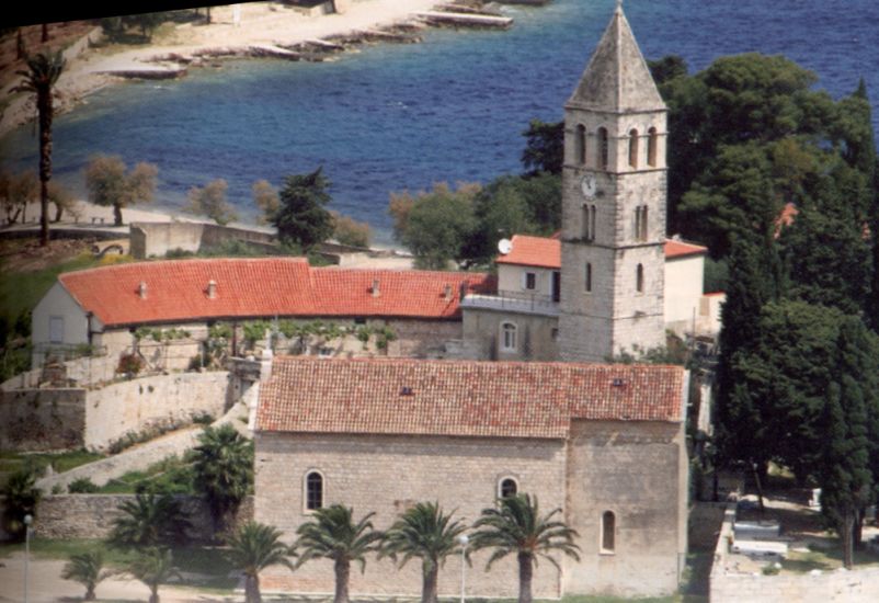 Monastery in Vis Town on Vis Island on Dalmatian Coast of Croatia