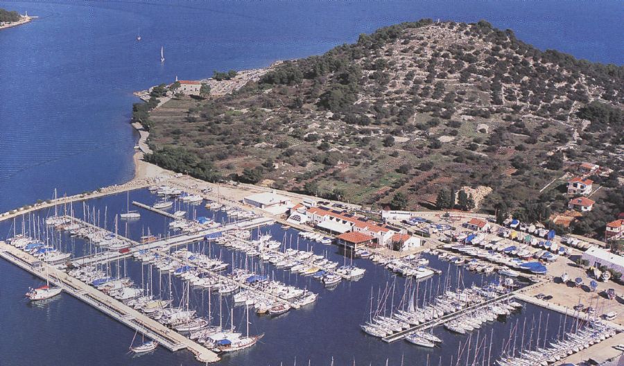 Marina on Murter Island on Dalmatian Coast of Croatia