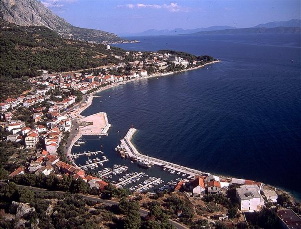 Podgora on the Adriatic Coast of Croatia