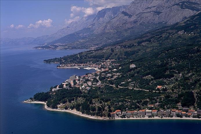Podgora on the Adriatic Coast of Croatia