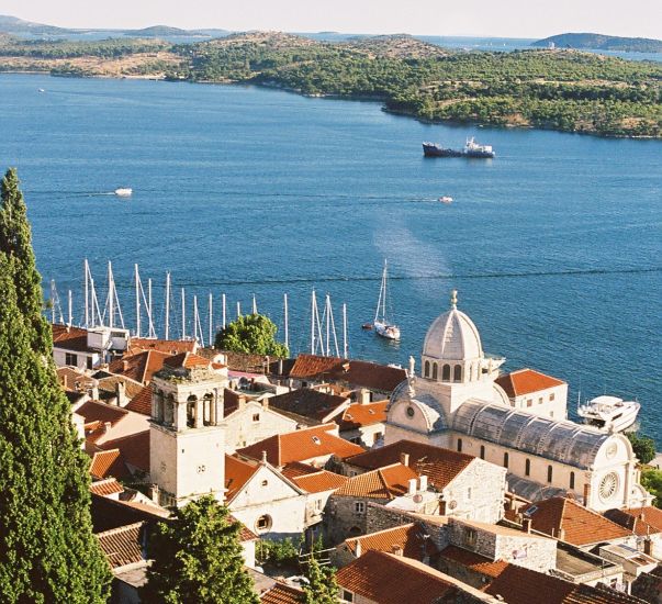 Sibenik on the Adriatic Coast of Croatia