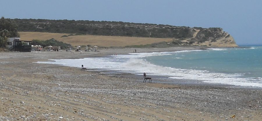 Beach at the eastern end of Avdimou Bay