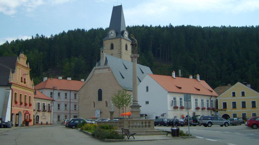Saint Nikolaus Church in Rozmberk nad Vltavou in the Czech Republic