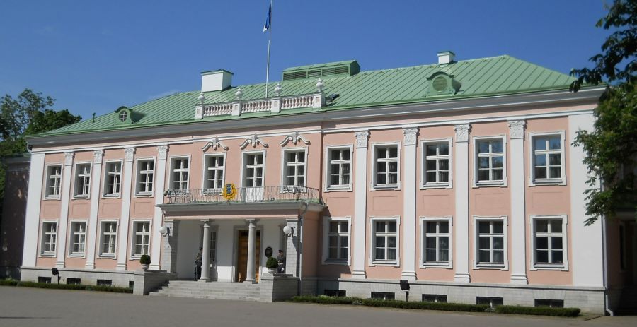 President's Residence in Kadriorg Park in Tallinn