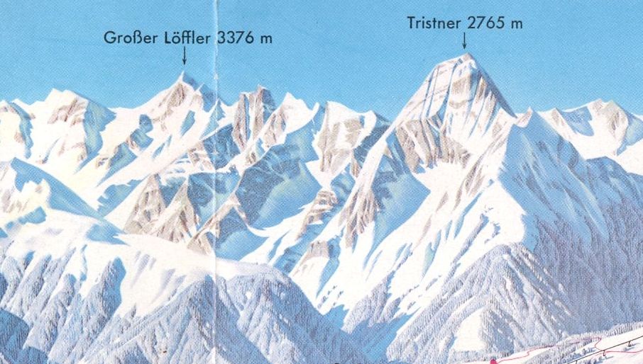 Grosser Loffler ( 3376m ) and Tristner ( 2765m ) in the Zillertal Alps above Mayrhofen