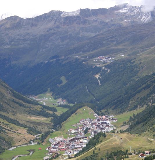 Obergurgl in the Otztal Alps of the Austrian Tyrol