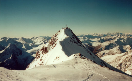 Wildspitze in the Otztal Alps of Austria