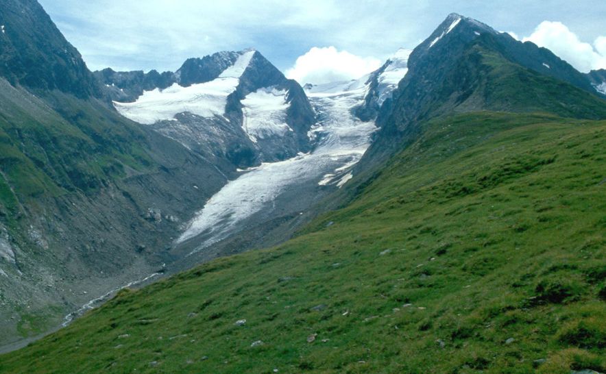 Gaisbergferner Glacier in the Otztal Alps of the Austrian Tyrol