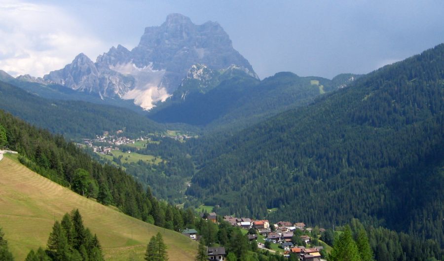 Monte Pelmo from Val Fiorentina in the Italian Dolomites