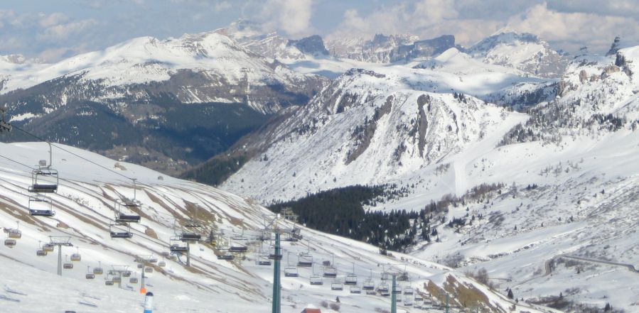 Passo Pordoi in the Italian Dolomites