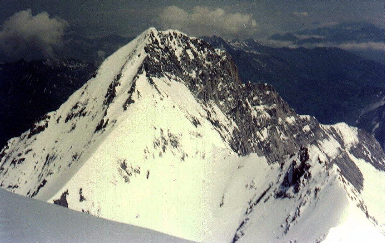 South West Flank of Eiger ( Normal route of ascent ) from the Monch