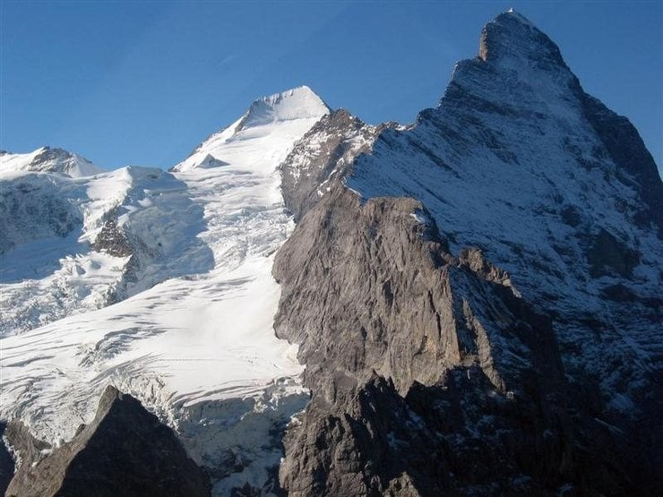 Mittellegi Ridge on the Eiger above Grindelwald