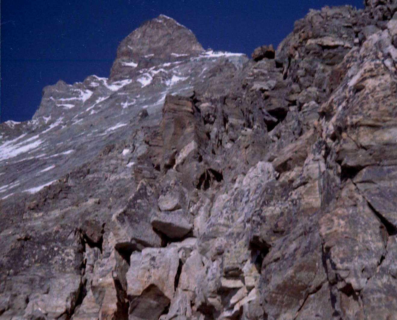 Matterhorn Summit from the Hornli Ridge ( normal route of ascent )