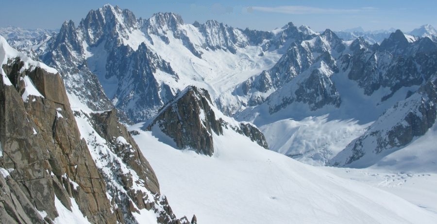 Aiguille Verte and Les Droites in the Mont Blanc Massif