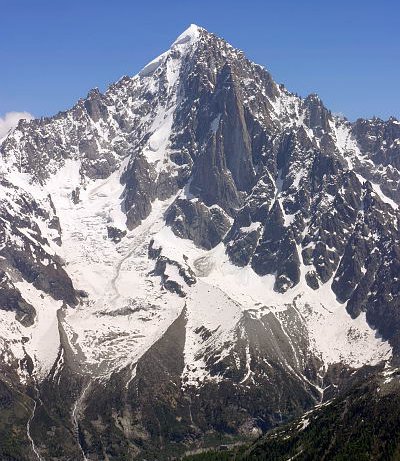 Aiguille Verte ( 4122m ) above Chamonix