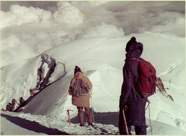 On descent of the normal route on Mont Blanc