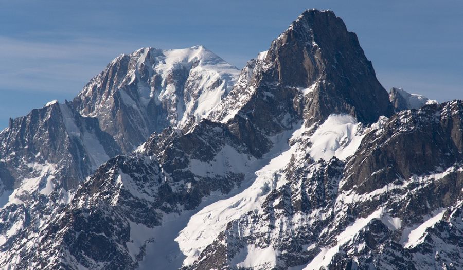 Monte Bianco ( Mont Blanc ) in Italy