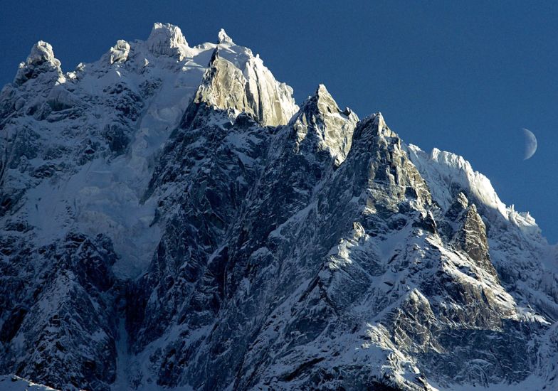 Peuterey Ridge on Mont Blanc