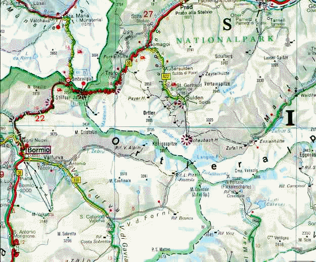 The Ortler / Cima Ortles - location map