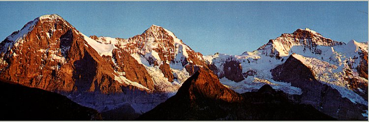 Eiger Monch and Jungfrau