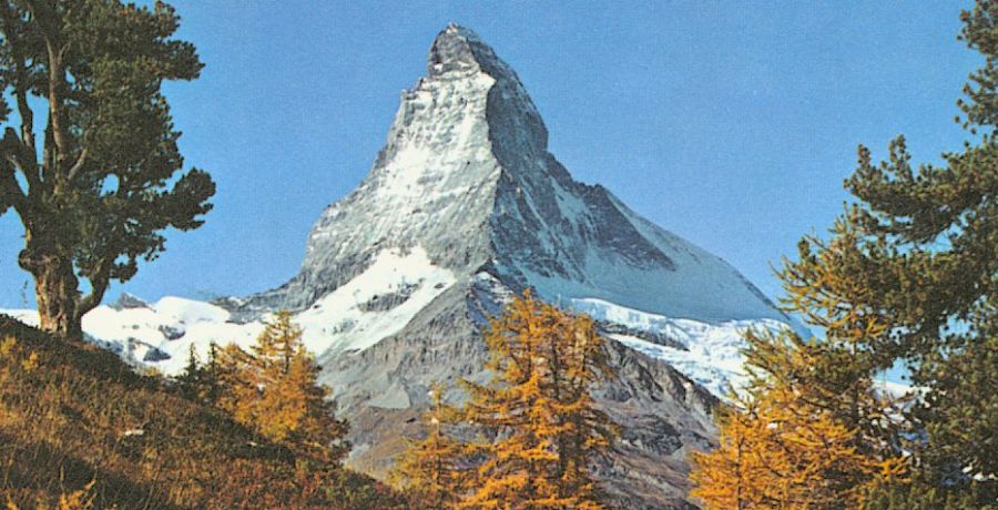 The Matterhorn above Zermatt in the Valais Region of the Swiss Alps