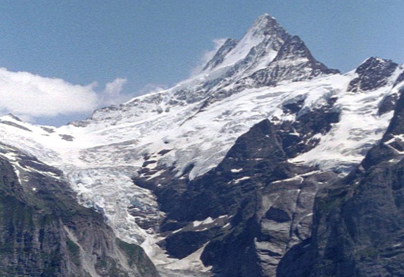 Schreckhorn and Upper Grindelwald Glacier