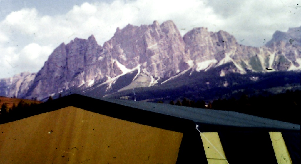 Camp in Dolomites