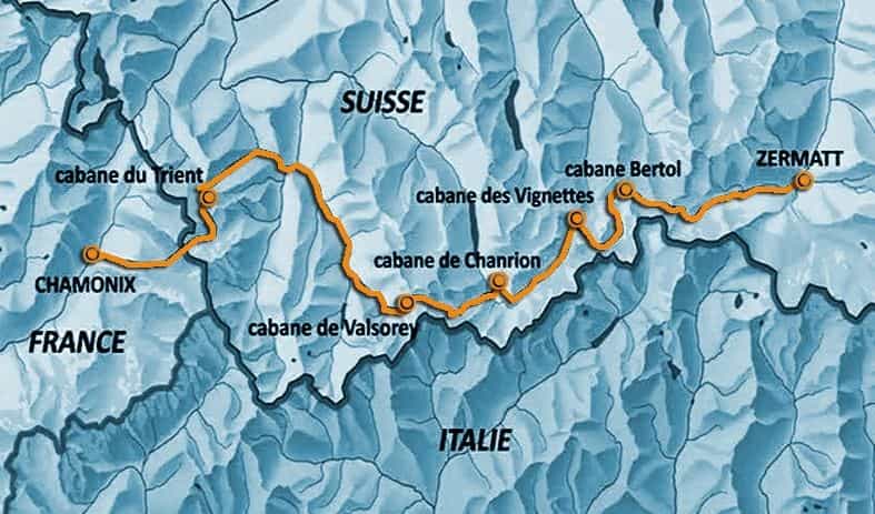 Haute Route - Map