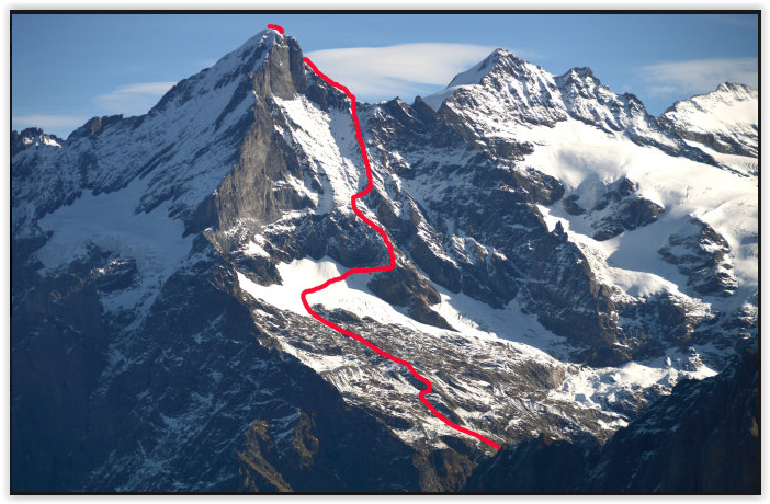 Wetterhorn ascent normal route