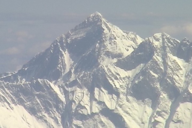 Aerial view of Mount Everest