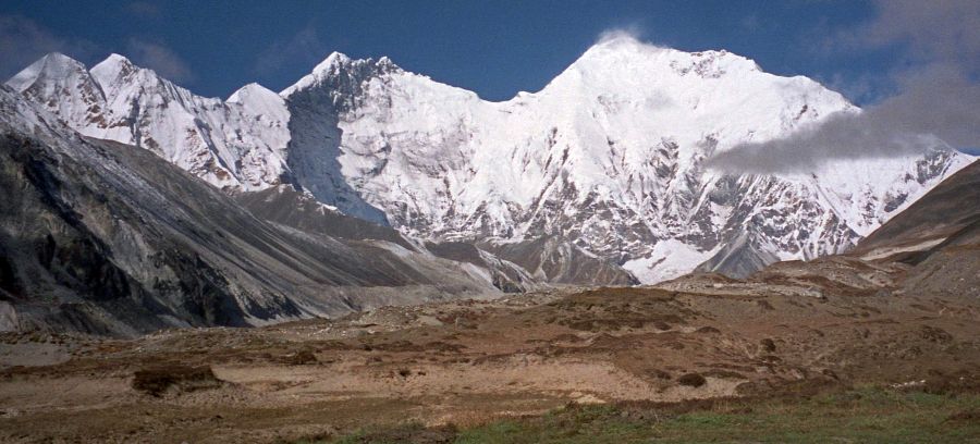 Lhotse and Kangshung Face of Mount Everest ( Chomolungma, Sagarmatha )
