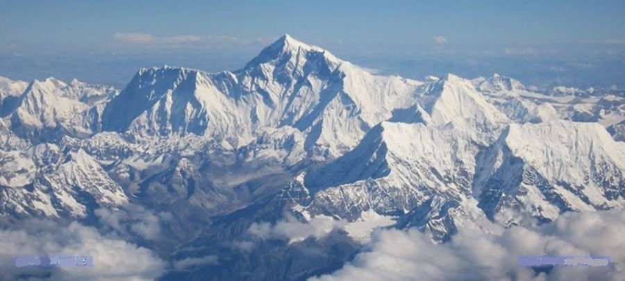 Aerial View of Nuptse, Everest and Lhotse