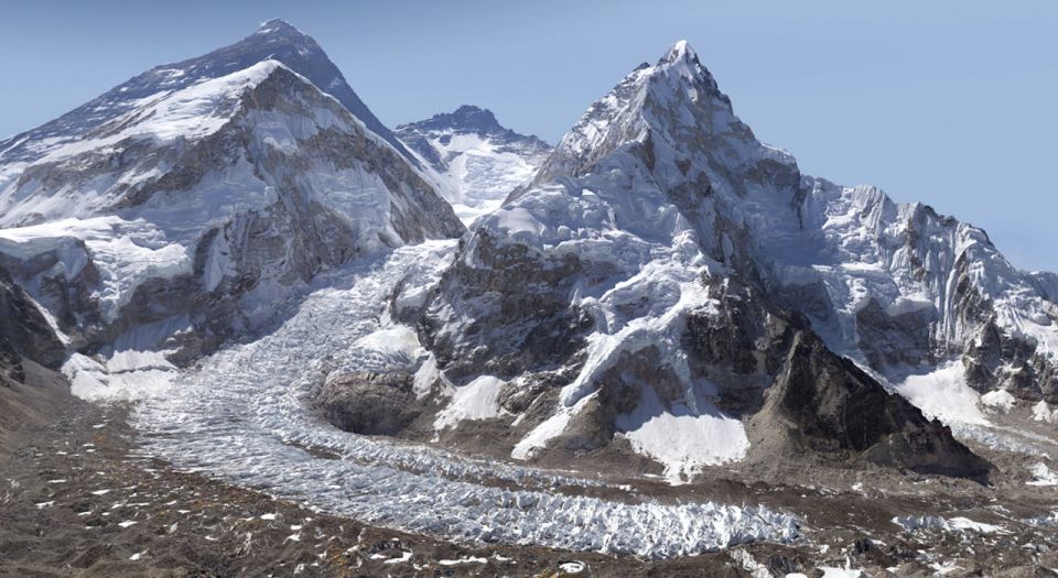 Everest and Nuptse in the Khumbu Region of the Nepal Himalaya