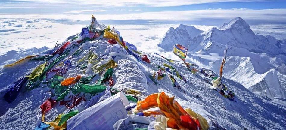 Mount Makalu from summit of Mount Everest