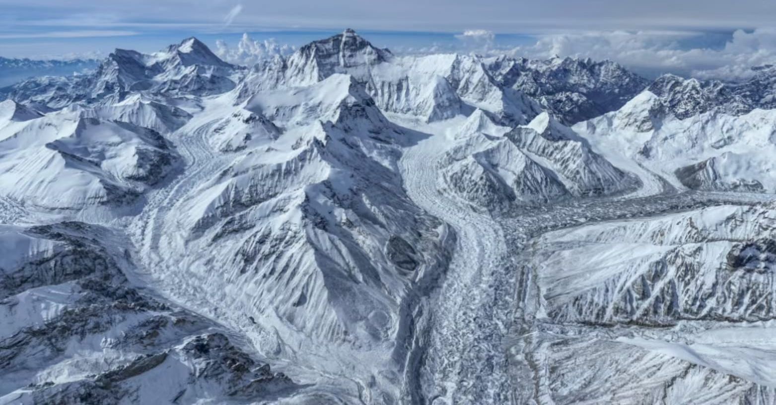 Makalu and Everest from Tibet